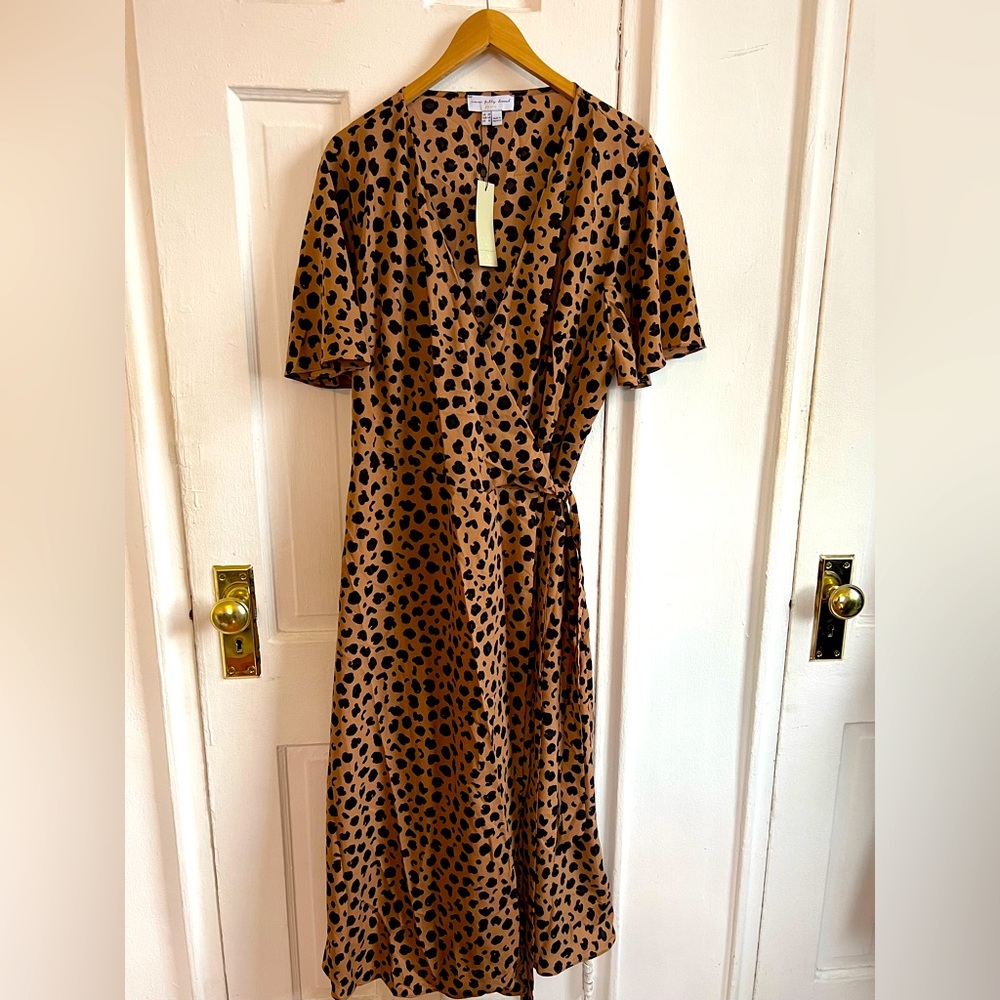 Never Fully Dressed size  US16 never worn with tags leopard wrap dress midi